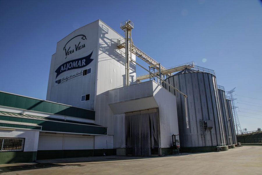 Pig feed mill in Badajoz, Spain