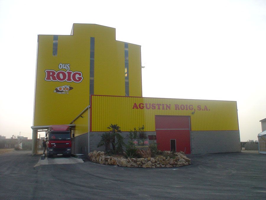 Poultry feed mill Ous Roig in Tarragona, Spain