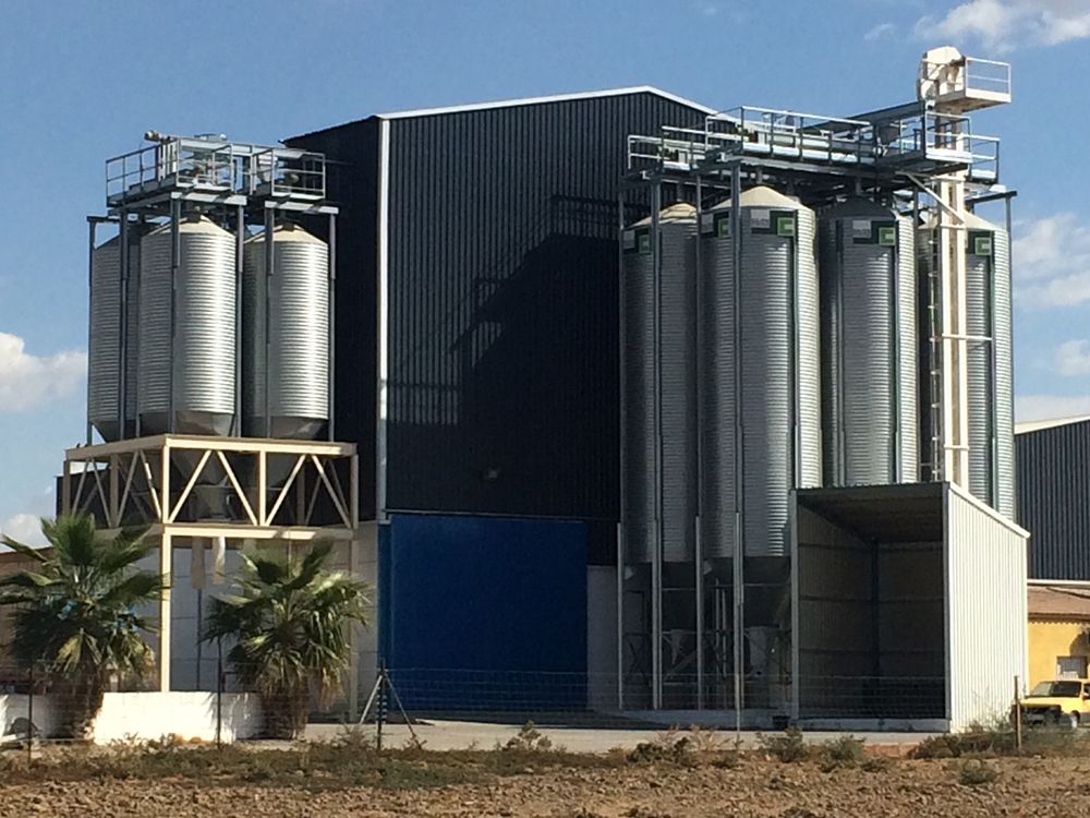 Pig feed mill in Castuera (Badajoz), Spain